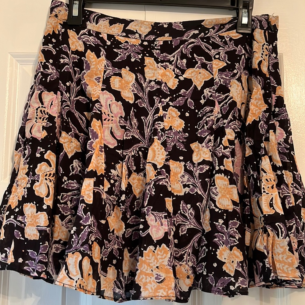 Free People size 10 floral skirt NWT